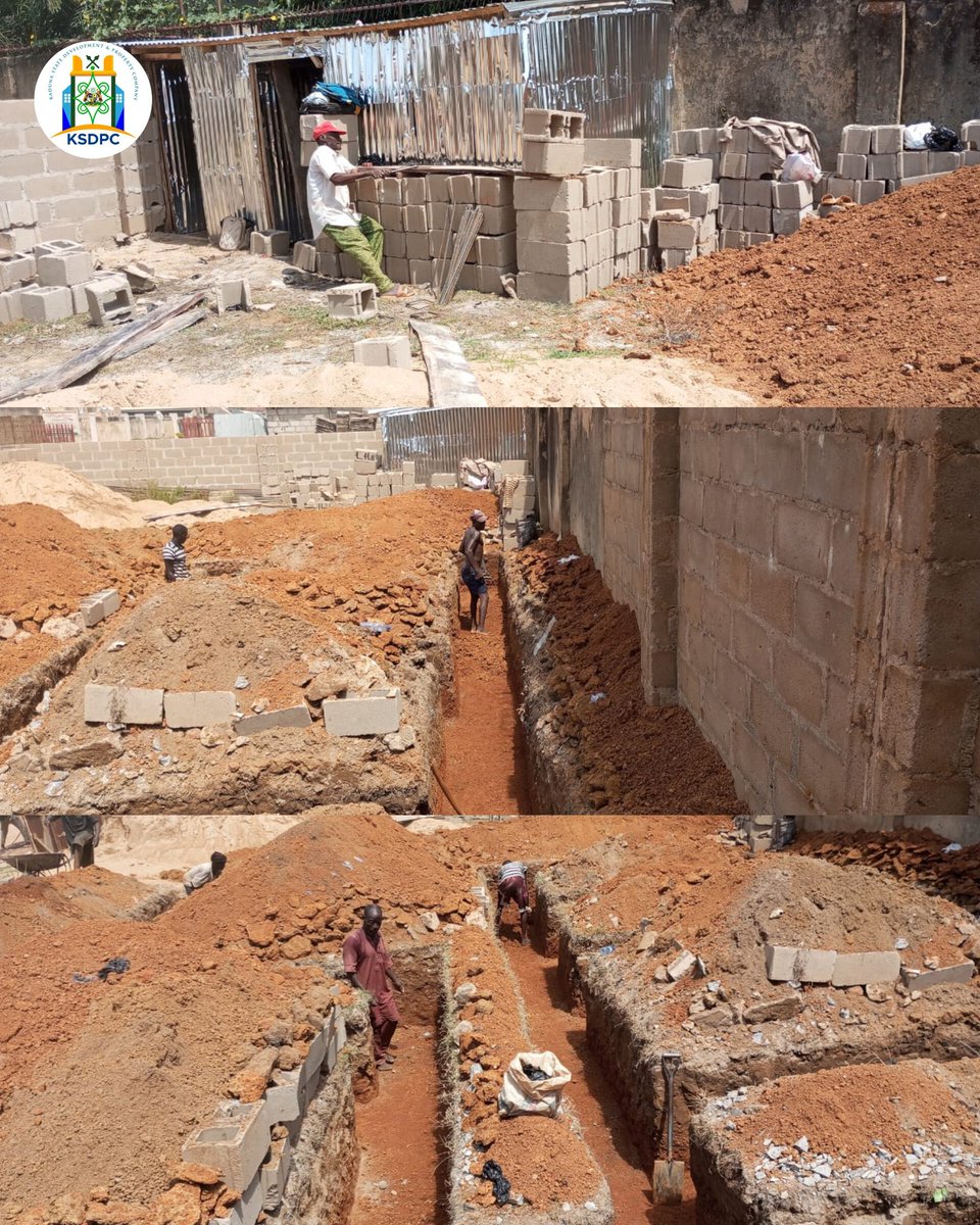 KSDPCLtd's tweet image. #OngoingWork

Work at the Kuyanbana Executive Apartments site continues as the KSDPC Project Team continue with trench excavation and also rod bending.

#buildingsustainablehabitats

Signed
Saminu Gwadah
Ag Head, Public Relations
26.10.24