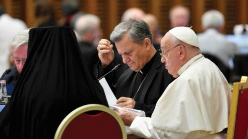 oss_romano's tweet image. XVI Assemblea generale ordinaria del #Sinodo 
Seconda sessione
Domenica la messa conclusiva presieduta dal Pontefice
osservatoreromano.va/it/news/2024-1…