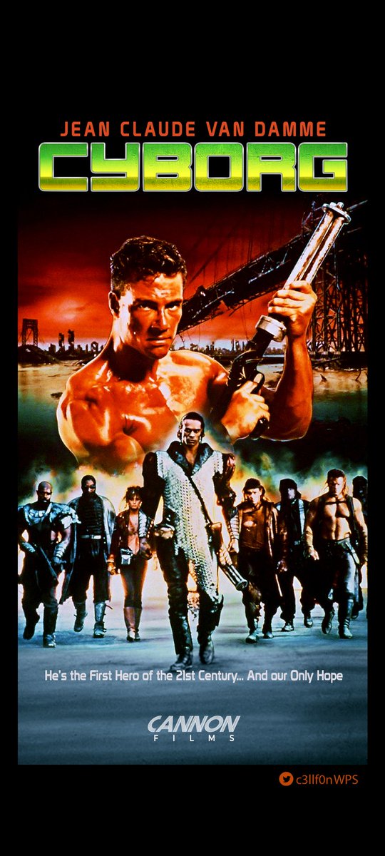 c3llf0nWPS's tweet photo. ๐๏ธ"CYBORG" (n.2)
The First Hero of the 21st Century
#c3llf0nWPS #Cyborg #CyborgMovie #JeanClaudeVanDamme #JCVD @JCVD #CannonFilms #ActionFilms #DystopianFilms #PostApocalypticFilms #SciFiFilms #Peliculas #Movies #MovieTwitter
๐ฆhttps://t.co/SvKIwYkehR https://t.co/OkOx9x6qua