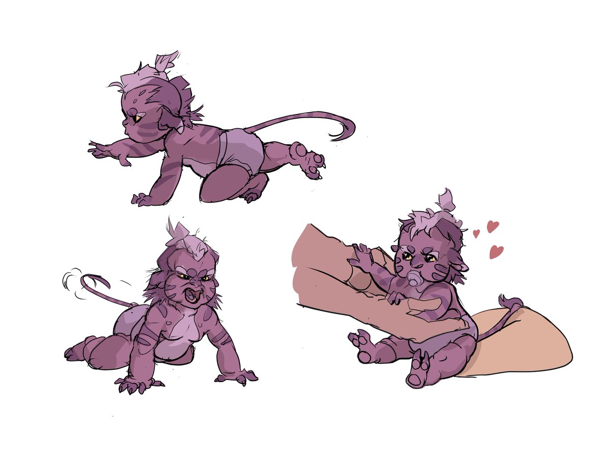 Ferris_faux's tweet photo. I have had requests to draw my interpretation of Yorak from my fic (This Side of the Horizon)

Usually I would resist because I want people to imagine these things their own way. But I wanna draw little purple baby 🥹 https://t.co/AyYI7ZYDTg