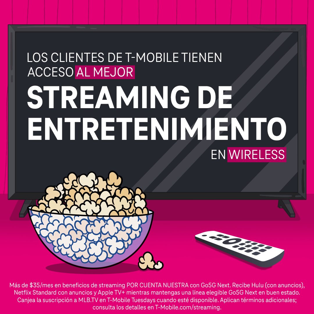 Hasta $400 en beneficios de streaming al año? ¡Apúntenme! <a href="/TMobile/">T-Mobile</a> 😎 ms.spr.ly/6018WJxLG

#TeamMagenta
