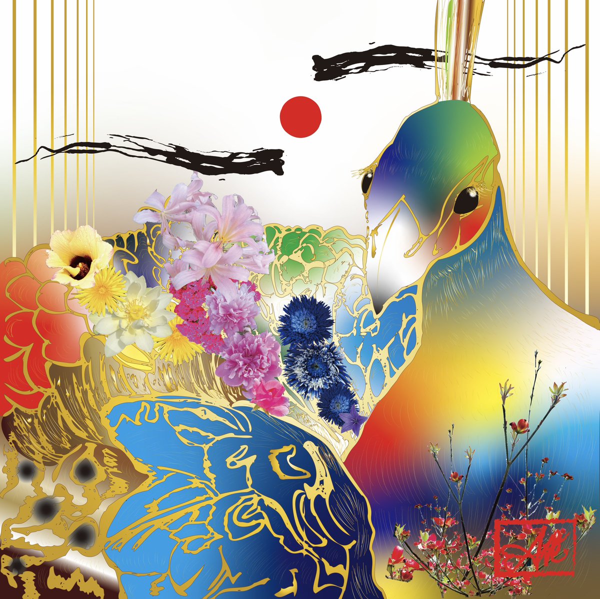 ayatsukaya's tweet photo. 新作3
【Japanese Elegance】
日本の氣品は島国の誇り
Japanese elegance is the pride of an island nation.
#japanpromotion #worldartdubai #dubai #digitalart #contemporaryart #artwork #nework #artcollector #artcurator #Peacock #一般社団法人ジャパンプロモーション #ドバイ #孔雀 https://t.co/pd0OA0IXWj