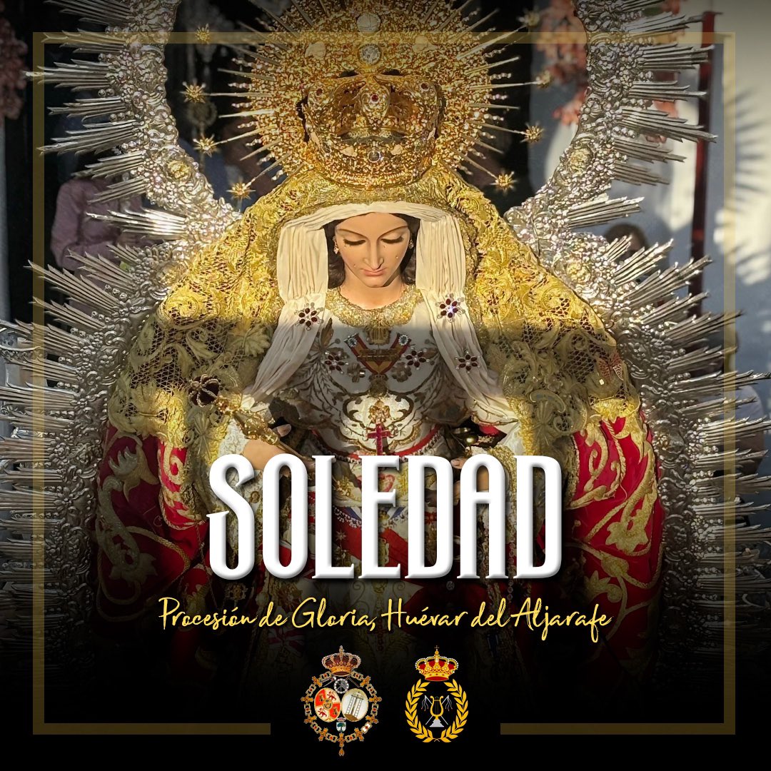 La procesión gloriosa de la <a href="/HdadSoledadHvrO/">Hdad Soledad Coronada Huévar</a> del próximo 24 de mayo sonará por primera vez #EnClavePúrpura. ¡Orgullosos de poder vivir desde dentro una devoción tan pura por María!