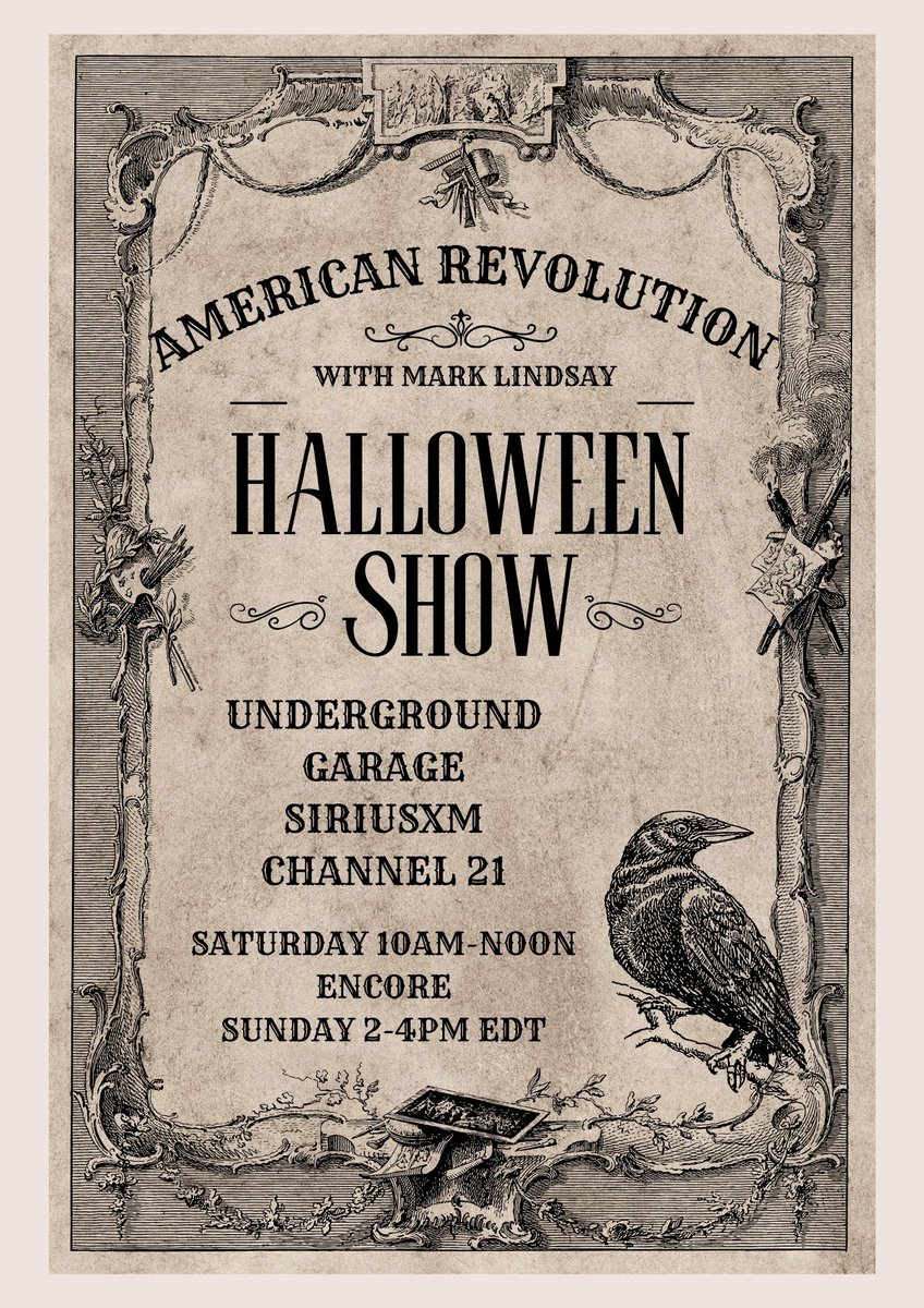Coming up soon! Put On Your Cat Clothes - or whatever costume you choose - and join me in <a href="/littlesteven_ug/">Little Steven's Underground Garage</a>  on <a href="/SiriusXM/">SiriusXM</a> channel 21 at 10am EDT. I promise not to scare you. (Too much.)