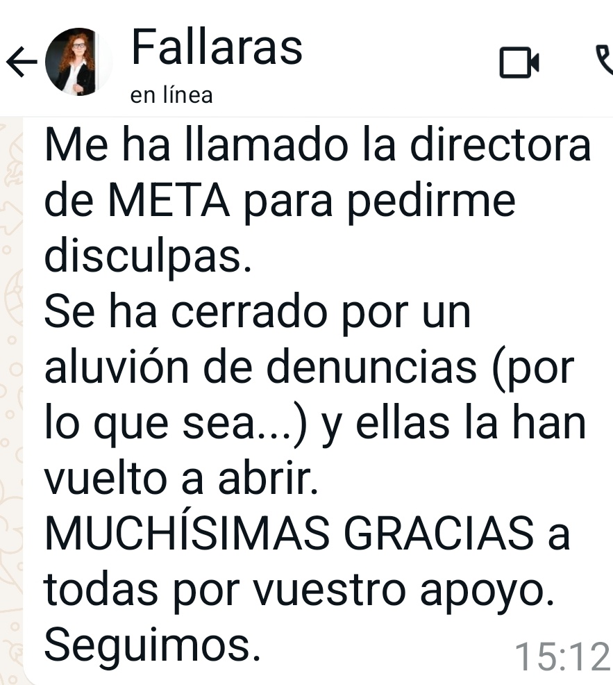 De Cristina Fallarás. Le han devuelto la cuenta de Instagram pero así.