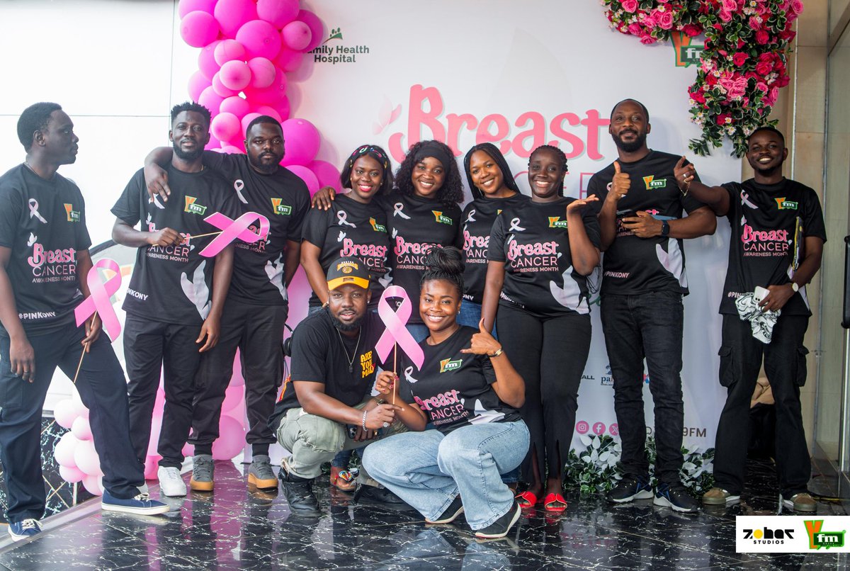 Y1079FM's tweet photo. To everyone who supported our Free Breast Cancer Screening yesterday inside @legoncitymall , thank you!!! It was a huge success.
Special thanks to @FamilyHealthHos @ZoharStudios @GhandourGhana #BaronAutos @mx24gh #PalmHilsNaturalMineralWater 🙌🏾🫶🏾 Big love to y’all!
📸: @ZoharStudios