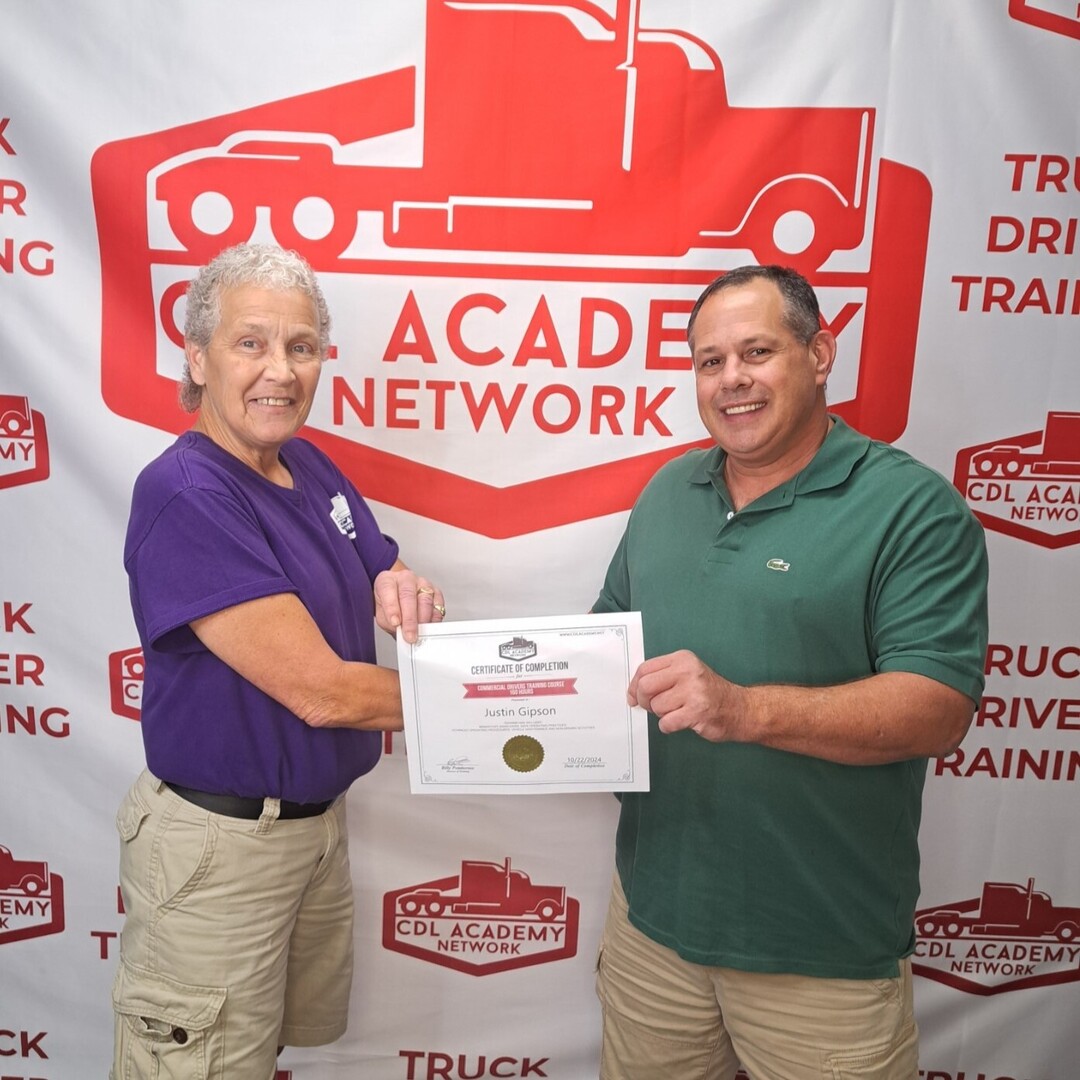 CDL_Academy's tweet photo. Congratulations to Justin, another graduate of CDL Academy in Fort Smith! Best wishes for your new career. https://t.co/SI9gCjL2vC
