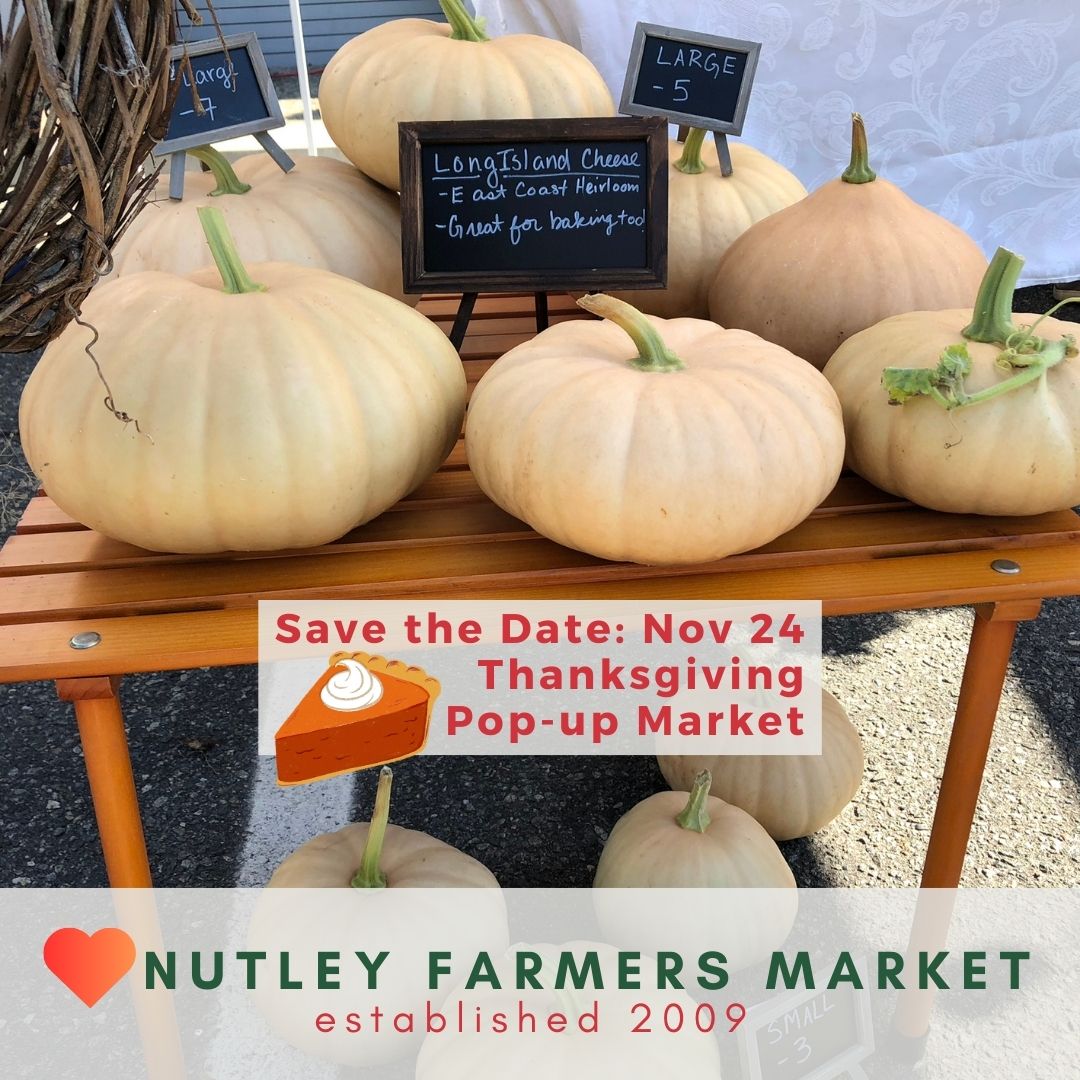 💚 Nutley Farmers Market, Sun, Oct 27 9am-2pm (last of the season!)
🍅 <a href="/JerseyFreshNJDA/">Jersey Fresh</a> produce, food, beverages, flowers, handmade goods
💛 Donate to <a href="/nfsb/">NutleyFamilyService</a> food pantry &amp; pet pantry
🥧 See you at our Nov 24 Thanksgiving Pop-up Market!
🤔 Details: facebook.com/share/p/o9sqSr…