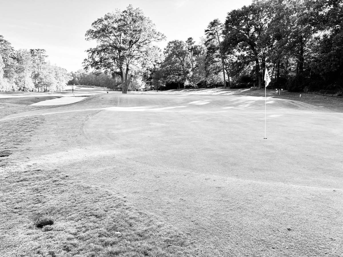 DesignOnPar's tweet image. Had the privilege of welcoming @BPBlackMetal to NC golf yesterday @Forest_OaksCC. The par five 11th culminates in a thrilling Biarritz green - my favorite played. Thanks for carving out the time for a round BPBM!

@ZWRA_20 
#Biarritz
#GolfArchitecture