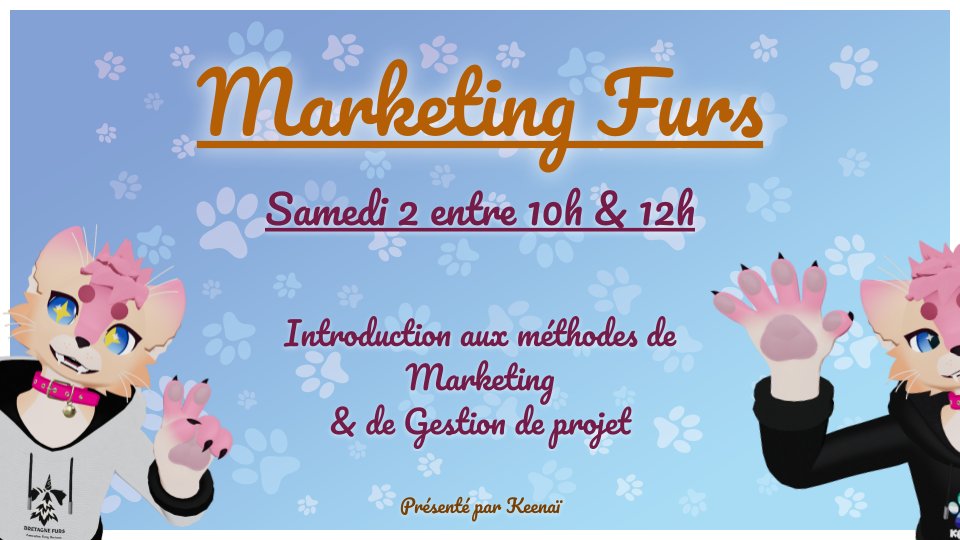 keenai35's tweet photo. Venez me rejoindre lors de mon panel "Marketing Furs" à la @FBlacklight 2024, le samedi de 10h à 12h !
Cette invivation est pour tout le monde, artistes ou simple curieux ! 😘
#furryfandom #furry #FBL12 https://t.co/cTrFLyx3jn