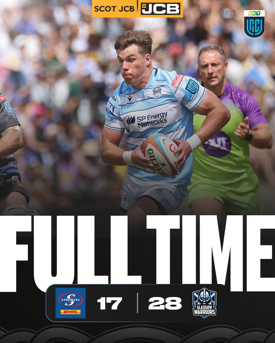 FULL-TIME | We take five points against the Stormers. 

For those of you who like the stats, this is our first regular-season win in South Africa since 15 September 2018 v Cheetahs. 

#WhateverItTakes | <a href="/ScotJCB/">Scot JCB</a>