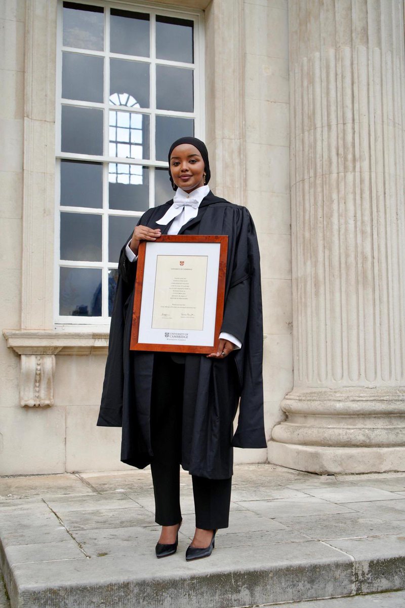 SumayaNur_'s tweet photo. 🔕Personal 
Grateful to share I graduated with distinction from University of Cambridge with a Master’s in the Ethics of AI, Data, and Algorithms! It truly takes a village—endless thanks to everyone who supported, inspired, and believed in me along the way. 
الحمدلله 🤲🏾 https://t.co/dABJAaIhqv
