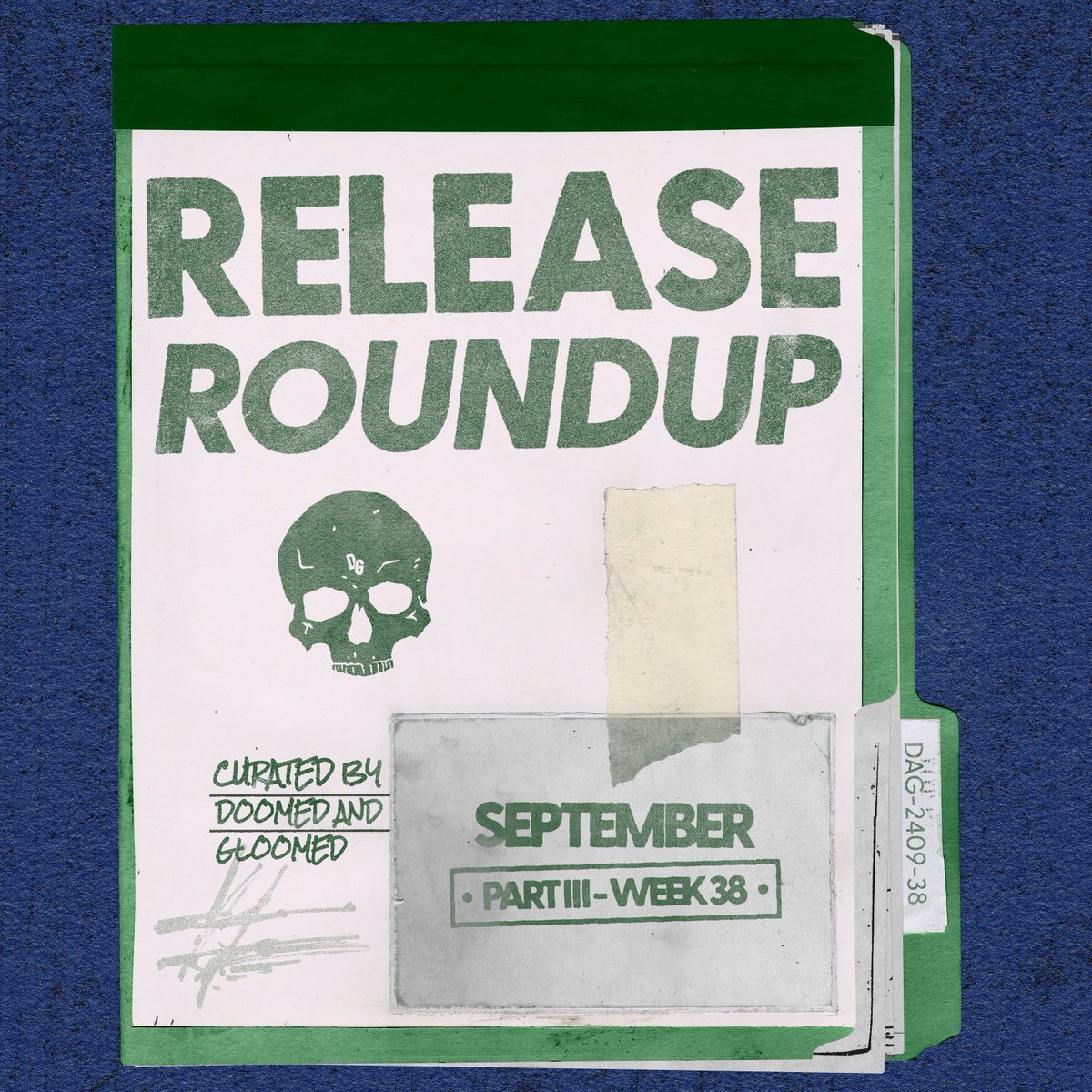 RELEASE ROUNDUP
SEPTEMBER - PART III
Part three of the September roundup. A post with the list and Bandcamp and playlist links available here:
doomedandgloomed.beehiiv.com/p/release-roun…
#newreleases #newmusic #newmusicalert #releaseroundup #heavymusic #extrememusic #extrememetal #darkmusic #music