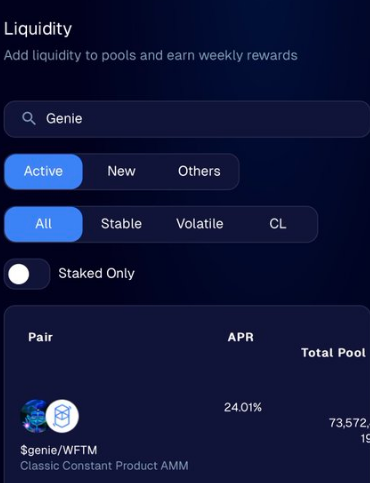 Amno_domini's tweet photo. With incentives for holders who add to the $genie/ wftm pool on @Equalizer0x https://t.co/Xmze7KAu2v