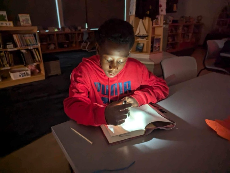 kivy0129's tweet photo. Our library was transformed this week into a spooky space where our Campers could enjoy reading in a new way! Thank you to our librarian, Sarah Barnard, for making this happen! https://t.co/UyAlU4vUFY