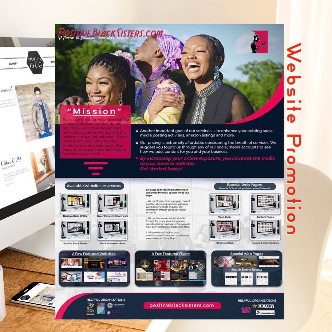 PositiveBlackS1's tweet image. We're refreshing our website for end of the year and have fantastic opportunities to enhance your visibility, including a free listing! Check out our 4 pages of listings with over 500 websites at bit.ly/40idfBW .

#SupportBlackBusiness