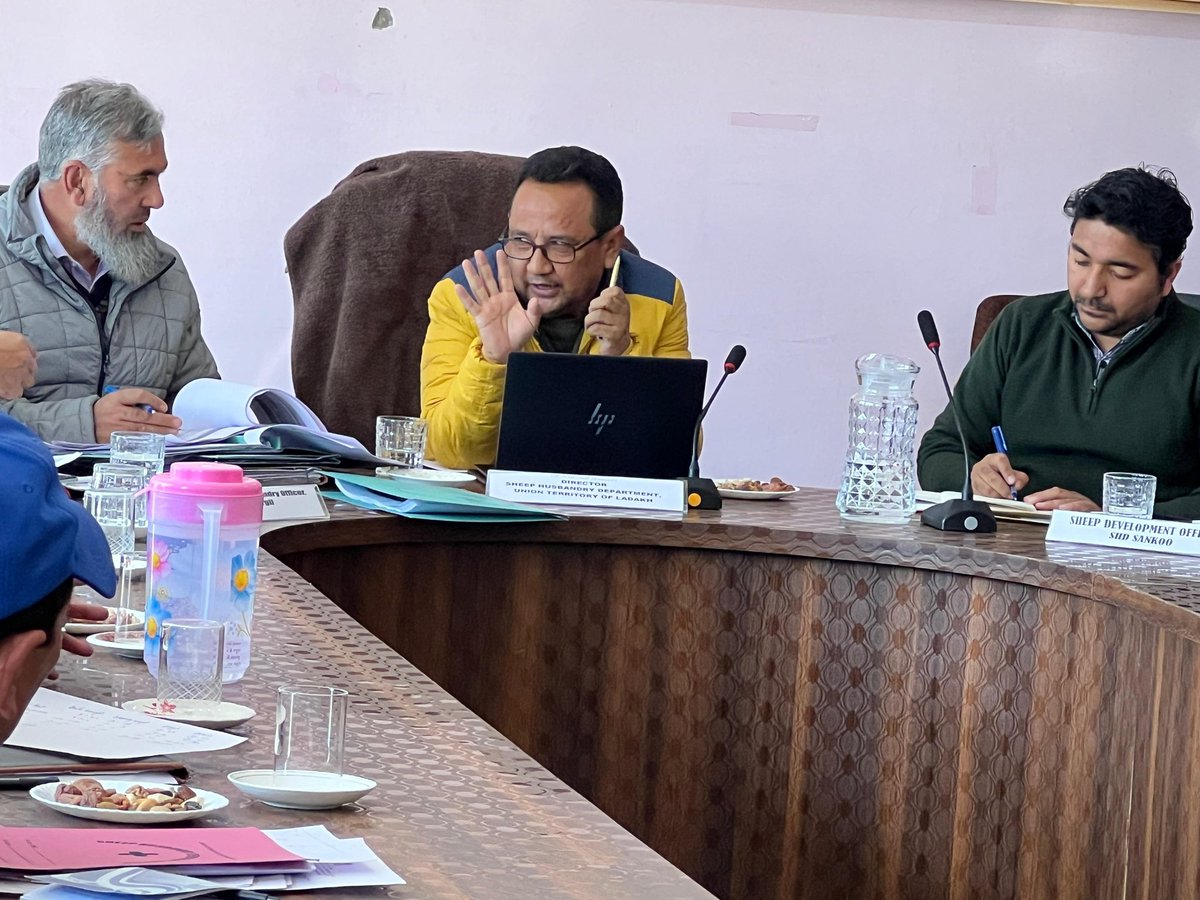airnewskargil's tweet photo. In #Ladakh, Dr. Iftikhar Hussain, @Jdirectorsh UT Ladakh, is on 3 day visit to Kargil
Chaired a review meeting with district officials at the SHD Conference Hall in Baroo to assess the implementation of action points from his previous visits to Kargil &amp; Zanskar blocks
@lg_ladakh https://t.co/7kO1ciw9Qw