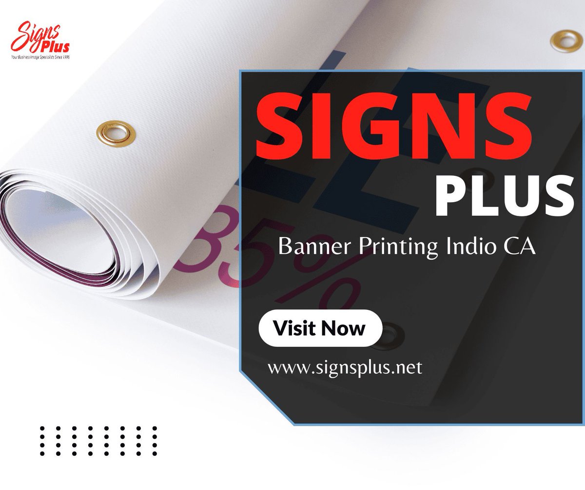 signsplus_'s tweet image. 🎉 Looking for high-quality banner printing services in Indio, CA?

Look no further! Signs Plus offers top-notch printing solutions to make your banners stand out and leave a lasting impression.

👉: buff.ly/3YaUg9K

#BannerPrinting #IndioCA #SignsPlus