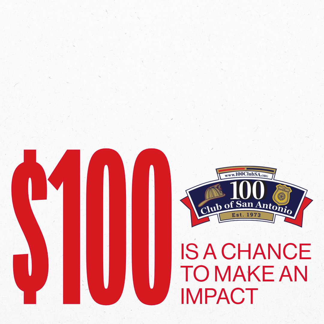 100ClubSA's tweet image. Your $100 donation can provide a first responder with a vital counseling session. 💙 Help us support the heroes who protect us every day. #SupportFirstResponders #GiveBack