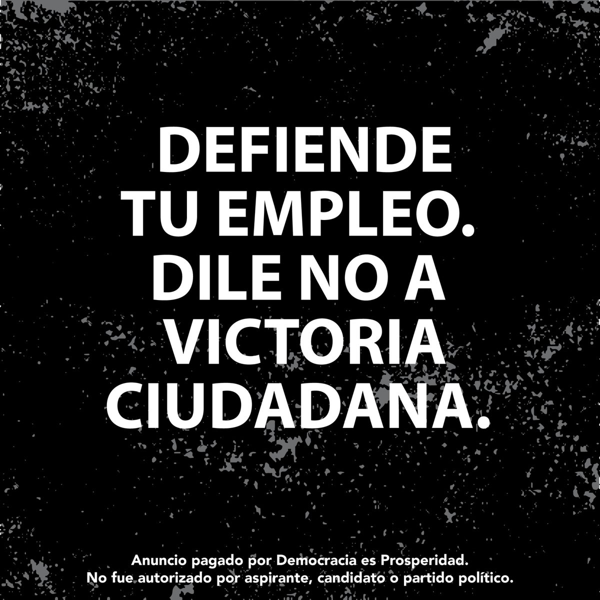 DemocraciaPros1's tweet photo. Tu empleo y el futuro laboral de Puerto Rico están en juego. Las políticas de Victoria Ciudadana amenazan la estabilidad económica y el crecimiento de oportunidades. ¡Defiende tu trabajo, defiende tu futuro! Vota por quienes protegen el empleo.#NadieGanaConVictoriaCiudadana https://t.co/yzg5G3DLmG