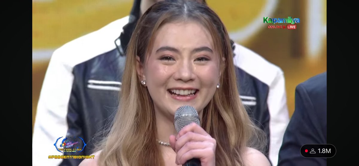 TitaHopiaxPBB's tweet photo. She thanked JM, Jarren and DongPat for being her support system. #PBBGen11BigNight https://t.co/cGwrDClVcK