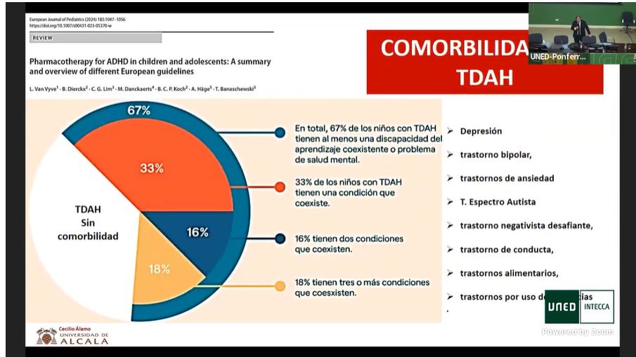No todo es tratamiento farmacológico… El TDAH necesita apoyo educativo, el entorno es la clave. Padres, madres y docentes deben colaborar con estrategias personalizadas para mejorar el rendimiento y fomentar habilidades de gestión. 🧠📚
(Estupenda ponencia de Cecilio Álamo).