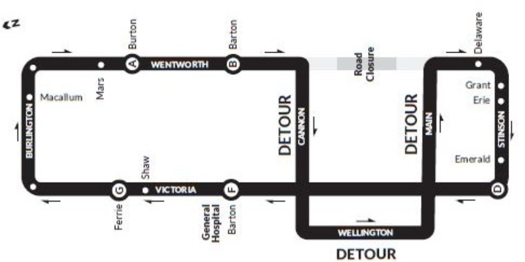 hsr's tweet photo. #HSRAlert, Route 12 WENTWORTH, Oct 28 - Dec 20. As a result of construction on Wentworth Street, Route 12 Wentworth southbound only, will be on detour from Monday, October 28, 2024, at 9 am to Friday, December 20, 2024, at 6 pm.
Details online, https://t.co/hXhKOr4Akp https://t.co/GECwcwbZZj