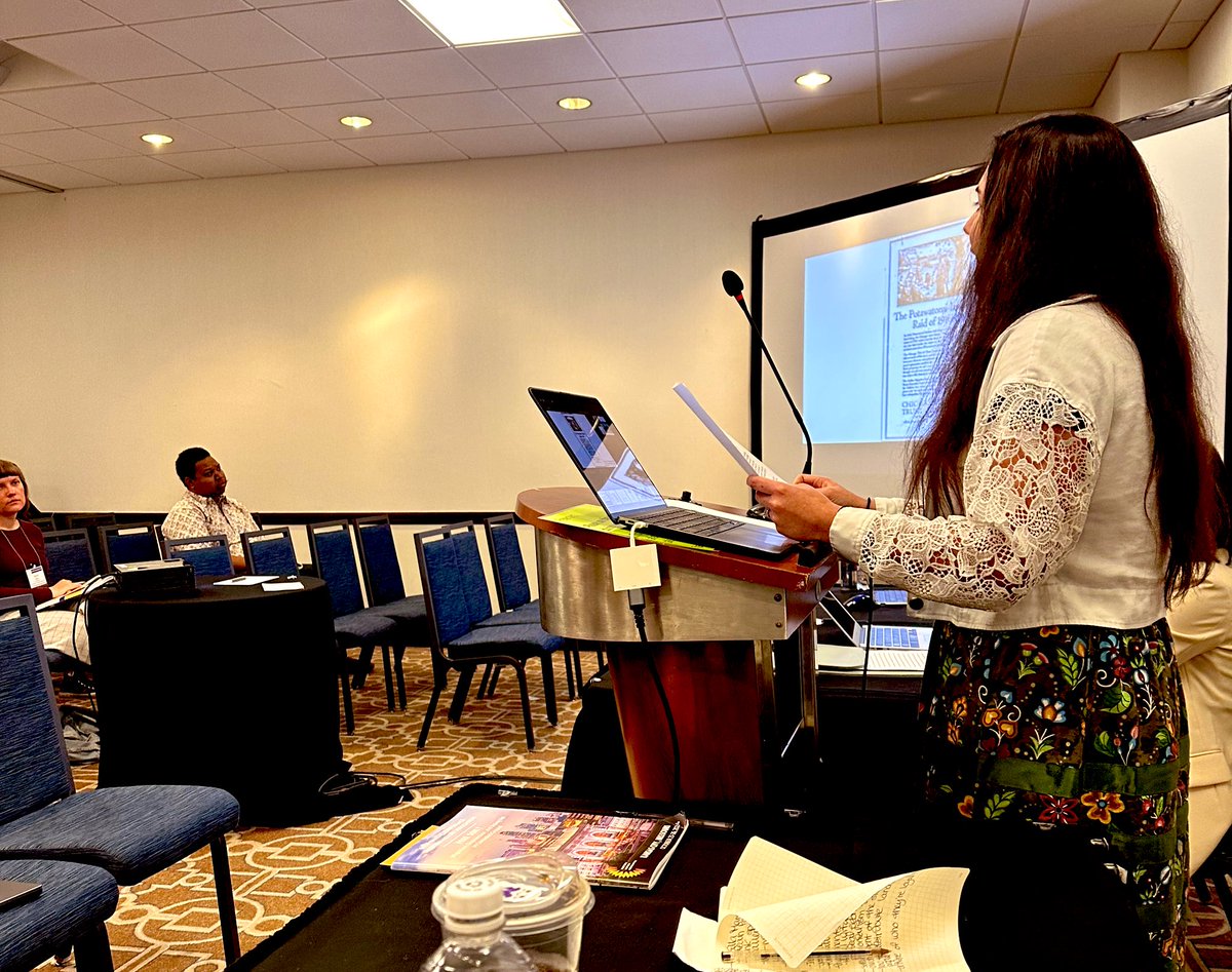 Zara Ballew (University of Wisconsin-Madison) continues our discussion by sharing the Pokagon Band of the Potawatomi’s entrenched legal and sovereignty battle over Chicago’s lakefront in the early 19th century <a href="/WhaHistory/">Western History Association</a> #WHA2024 Benton B