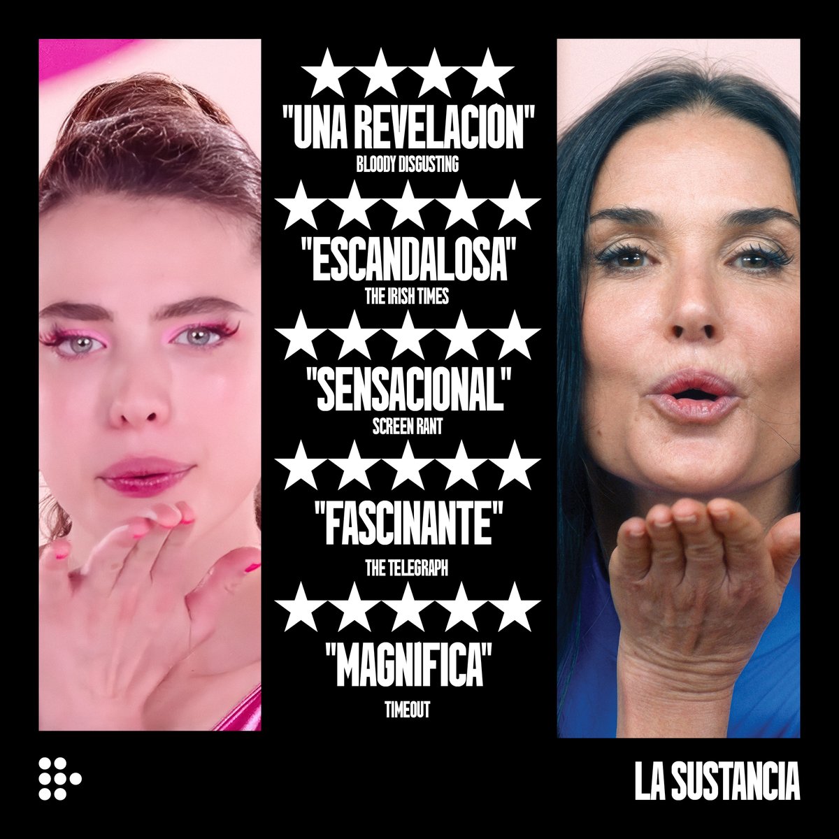 fansdelcine_ec's tweet photo. Totalmente desquiciada es solo el comienzo para describir #LaSustancia.
Un film de terror corporal tan audaz, grotesco e incómodo que resulta brillante. "No apta para estómagos sensibles" nunca fue tan acertada. 
¿Aún no la has visto? Consejo: ¡No vayas con el estómago lleno! https://t.co/7axqw0ijW6