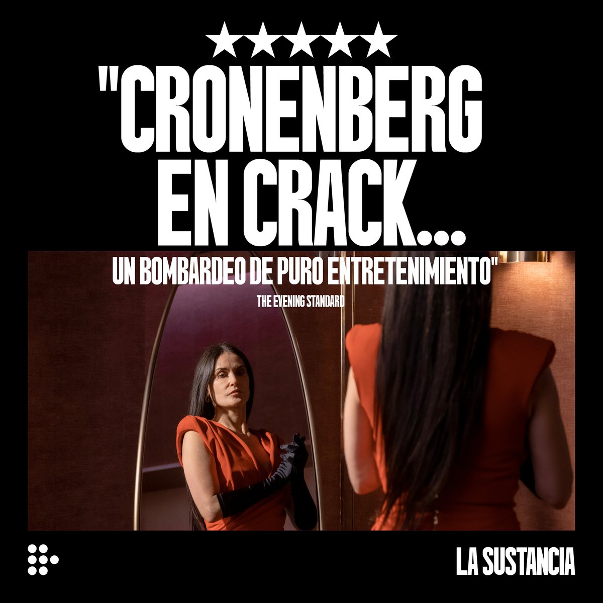 fansdelcine_ec's tweet photo. Totalmente desquiciada es solo el comienzo para describir #LaSustancia.
Un film de terror corporal tan audaz, grotesco e incómodo que resulta brillante. "No apta para estómagos sensibles" nunca fue tan acertada. 
¿Aún no la has visto? Consejo: ¡No vayas con el estómago lleno! https://t.co/7axqw0ijW6