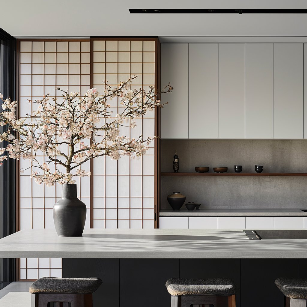 Japan inspired kitchen  

AI for Design inspo- #Midjourney
