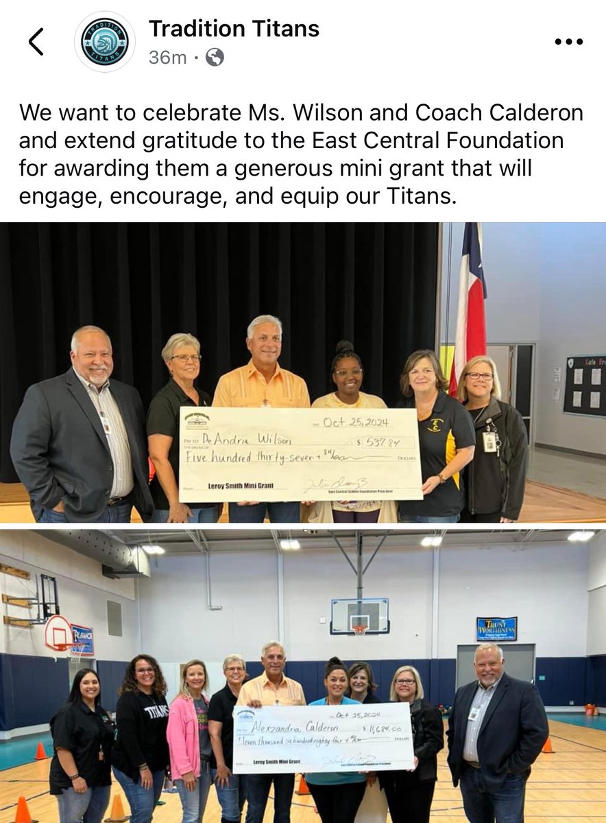 Calderon_Coach's tweet photo. Woohoo 🎉 I’m grateful my grant was accepted and excited for what’s yet to come for our Titans in the Gym🧗🏼 https://t.co/O5QdOi5VgO