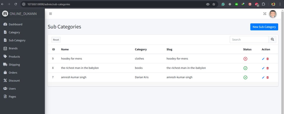 Jibachhsingh14's tweet photo. Subcategory Management Implemented for Online Dukann!
Progress is moving swiftly! This week, I successfully added Subcategory Management to Online Dukann!
#Web3Social #laravel #OpenSource #Subcategory #JioHotstar #SoftwareEngineer https://t.co/dAzPnIF1F3