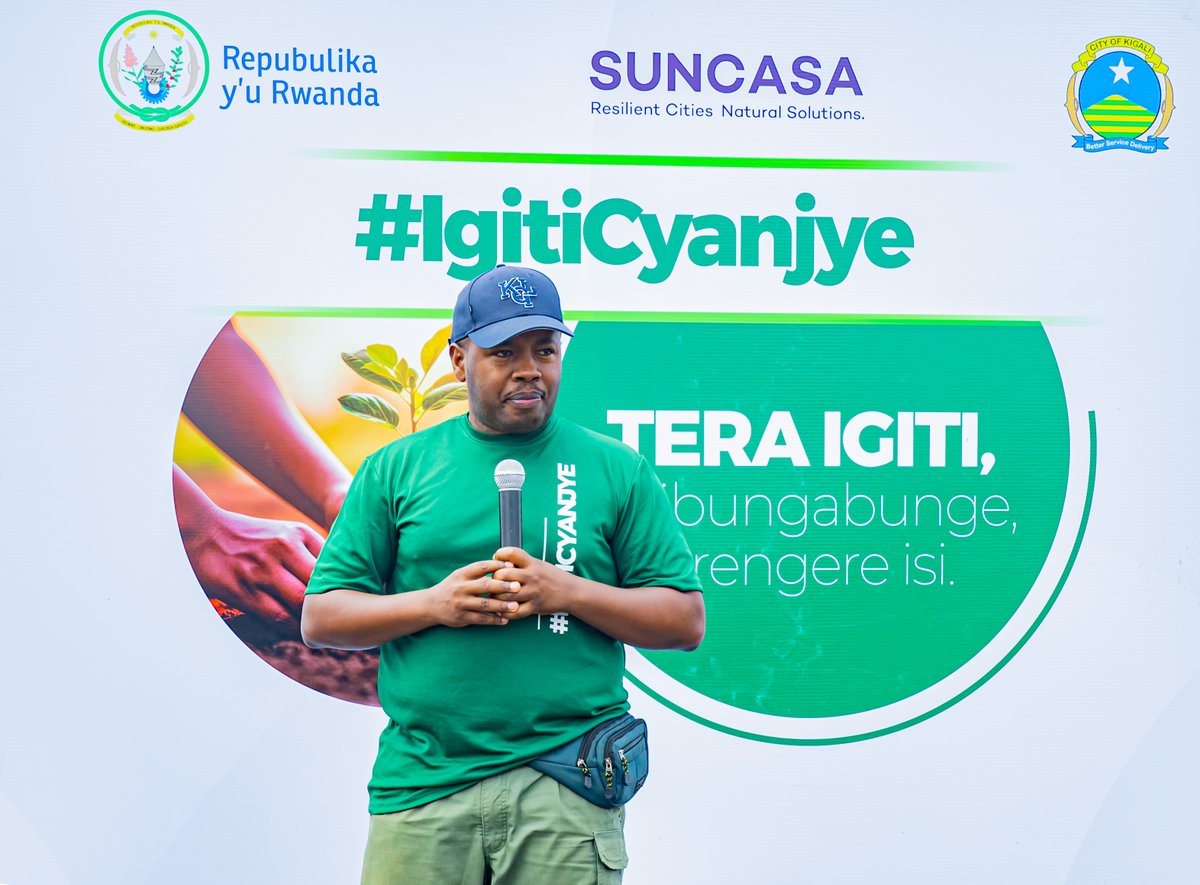 ARCOSNetwork's tweet photo. Today, we kicked off #IgitiCyanjye, a campaign that connects Kigali’s communities to the trees they plant and protect. Together with the #SUNCASA project, we’re planting around 3 million trees to secure a more green and resilient future for our city. #GreenKigali . https://t.co/wjAXK7FbSw