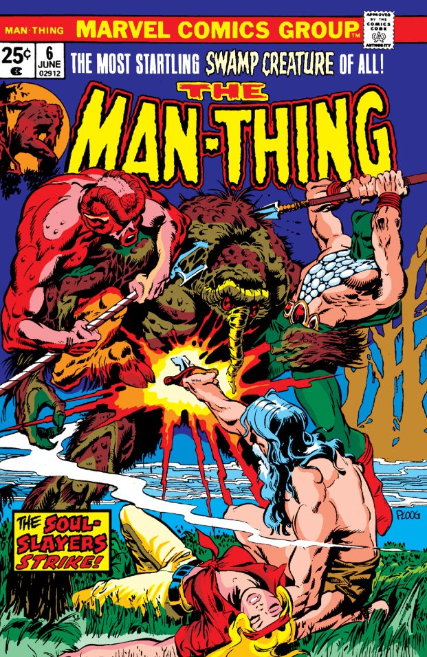 MarvelADay's tweet image. Man-Thing #6, 1974. #MarvelADay #MT6
“And When I Died…!”
Script: Steve Gerber
Pencils: Mike Ploog
Inker: Frank Chiaramonte
Cover: Mike Ploog