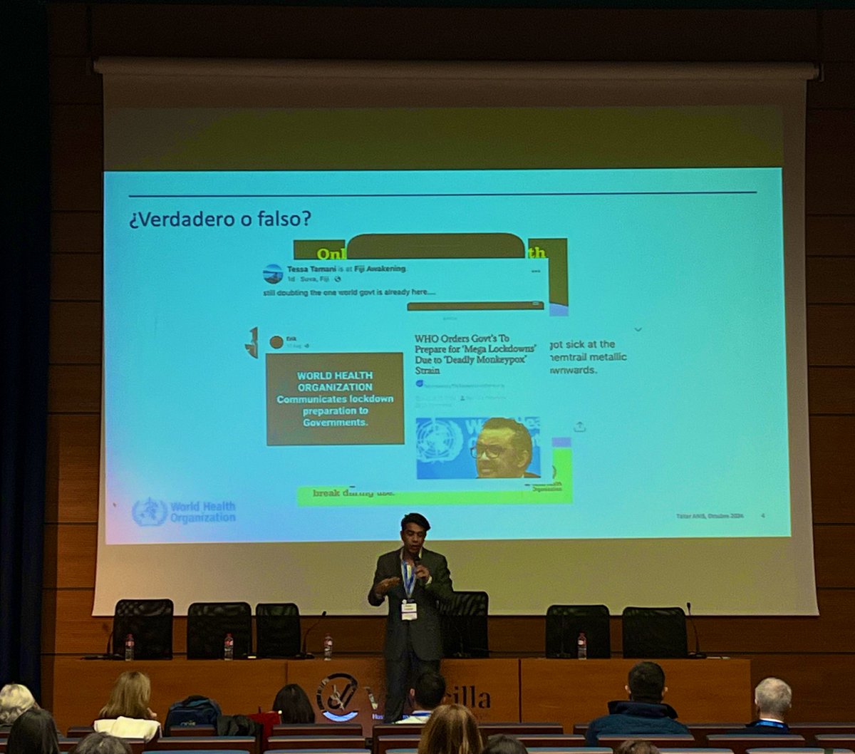 manusanchez1's tweet photo. En #ANIS24 debate sobre la desinformación con @mijailsantos de @WHO_Europe.

Solo el 3% de las cuentas son tóxicas… pero generan el 33% del contenido.

El 0,1% de los usuarios comparte el 80% de las fake News

Las noticias falsas tienen consecuencias… https://t.co/bqAi730pV1
