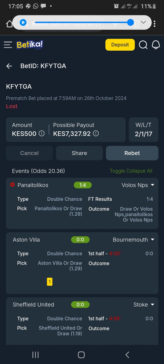 WakenBako's tweet photo. @betikaKe Hii game imeanza saa hii five na wameniekea loss...si uniokolee https://t.co/zyHzcWcSP3
