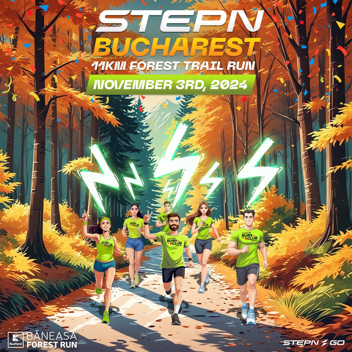 CioSilv's tweet image. 🌲 Addicted to Trails! 
Join me on November 3 for an epic STEPN IRL event at Baneasa Forest Run near Bucharest! Calling all sports enthusiasts, web3 lovers, and thrill-seekers to run for a cause!

🏃‍♂️ 2000 runners are already registered for the Half Marathon (21 km), Cross Country…