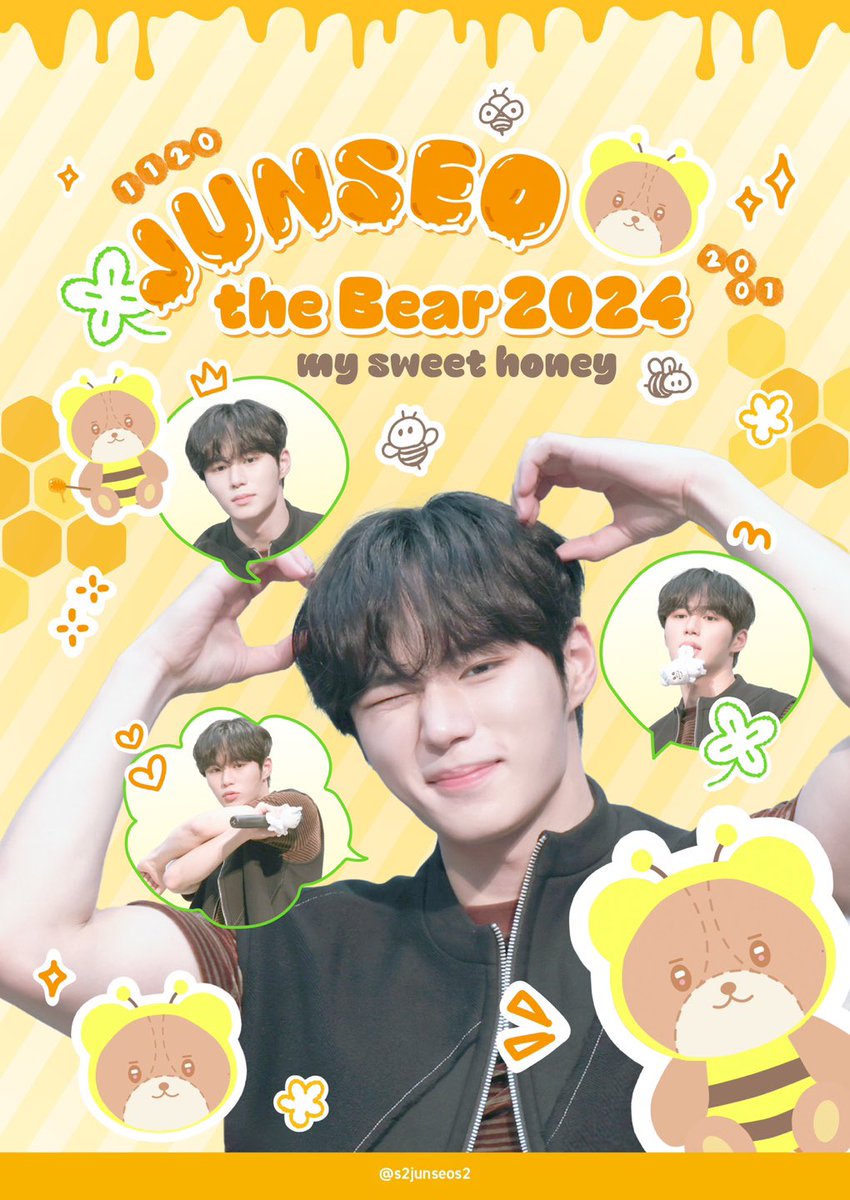 s2junseos2's tweet photo. ꒦꒷꒦꒷꒦꒷꒦꒷꒦꒷꒦꒷꒦꒷꒦꒷꒦꒷
                         🍯ʕ•ﻌ•ʔค 
               𝑱𝑼𝑵𝑺𝑬𝑶 𝒕𝒉𝒆 𝑩𝒆𝒂𝒓 𝟐𝟎𝟐𝟒
　　　            𝑚𝑦 𝑠𝑤𝑒𝑒𝑡 ℎ𝑜𝑛𝑒𝑦🐝 ⋱⋰ ⋱

🍀폴라스튜디오 합정집
🍀11/19 - 11/20

#김준서 #위아이 #WEi #HAPPYJUNSEODAY https://t.co/RVqlSdtN9y