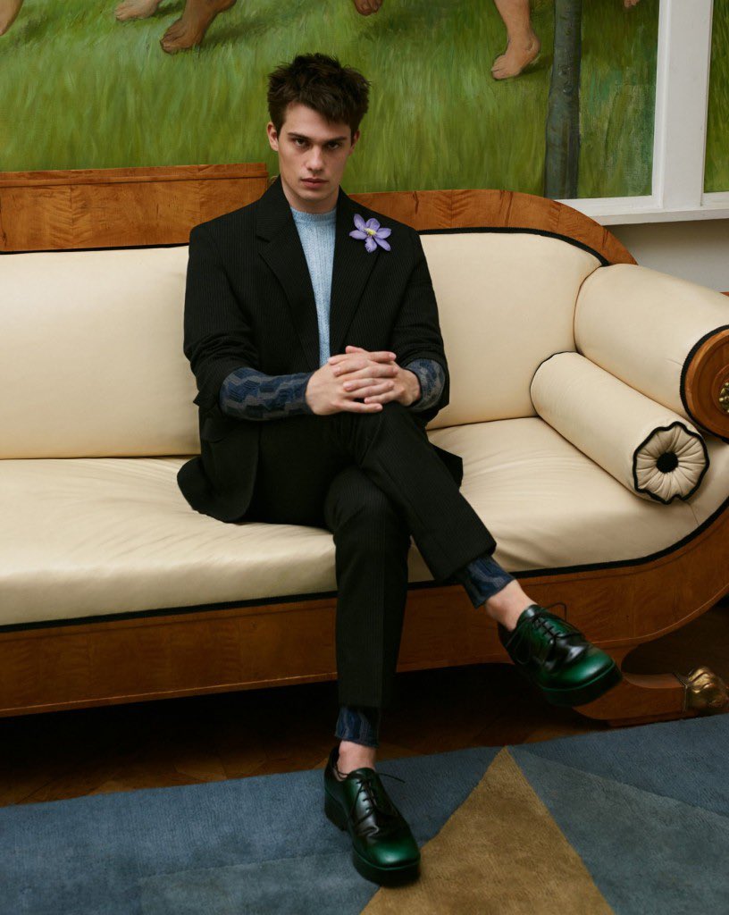 On this day in 2021, Nicholas Galitzine was featured in Icon Magazine.