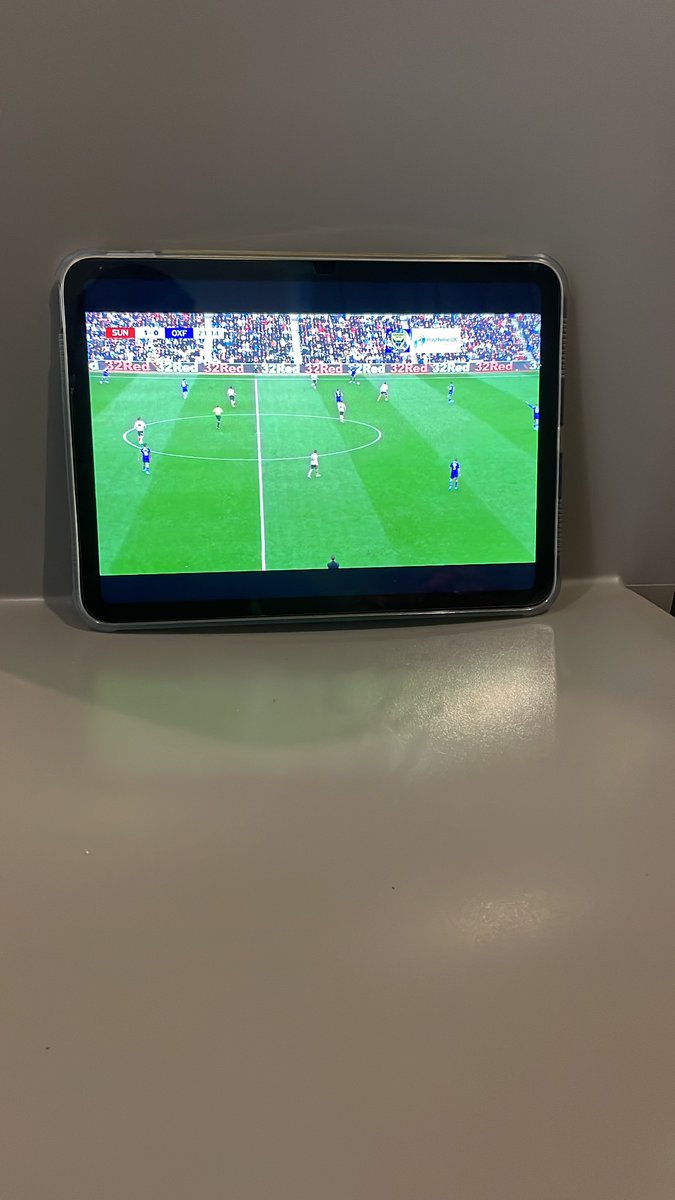 While away in Spain there’s still time to watch the Mighty Yellows 💛💙