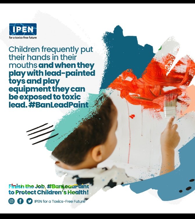 AIBIS_UG's tweet photo. As the International  Lead Paint  Prevention Week of Action ends today, we urge our  government to ensure manufacturers do not add lead in paint. A regulation setting  lead limit of 90ppm  in all paints  is long overdue https://t.co/LXvQWoO3pf