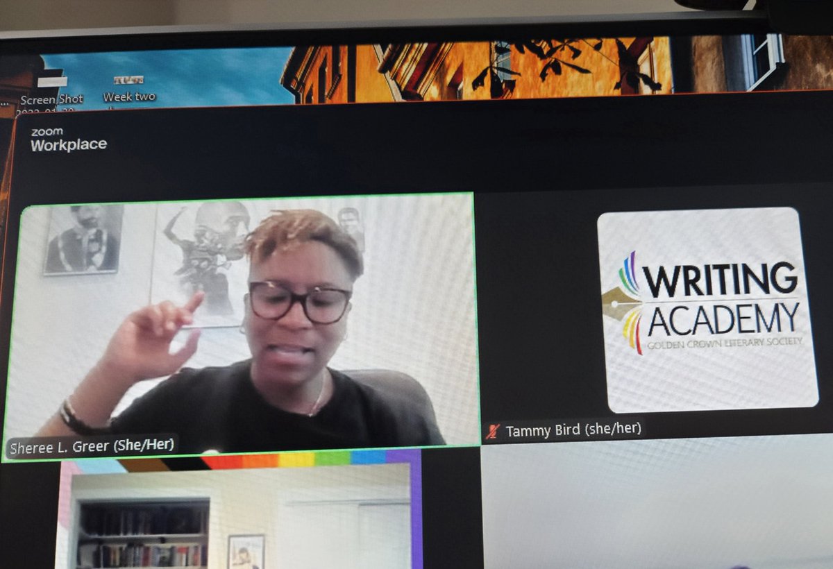 If you have never had the pleasure of learning from Sheree Greer, you are missing out. Her style is supportive, confident, and informative every single time. 
Goldencrown.org 
<a href="/GclsWriting/">GCLS Writing Academy</a> 
<a href="/goldencrownls/">The Golden Crown Literary Society (GCLS)</a> 
#writerslife