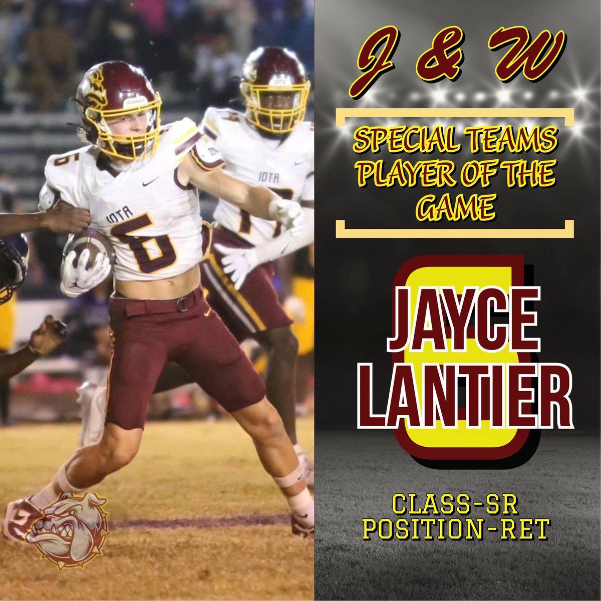 GREAT win last night by the Bulldogs! Congrats to Connor, Mason &amp; Jayce for POG honors.