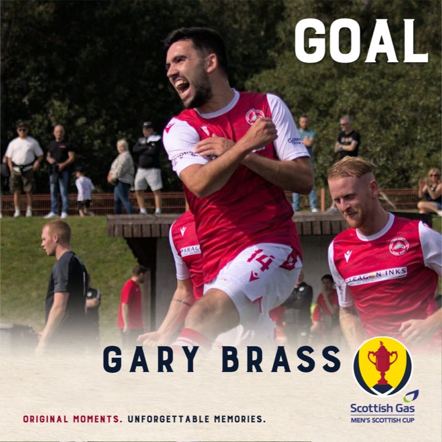 BroxburnAthFC's tweet photo. 27’ - GOAL!! Turner puts in a lovely cross from a corner and Gary heads it home! 1-0 Broxburn! https://t.co/tBTFJfTEup