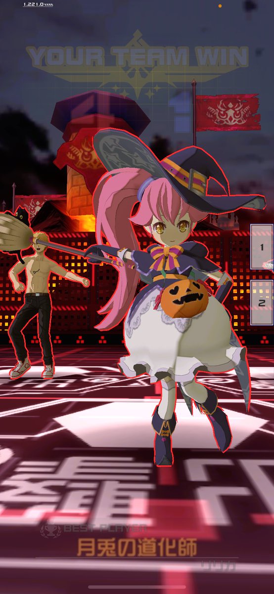 ririkaevol's tweet photo. 少し早いけど、ハロウィン衣装でバトル！
なんとかなって本当に良かった……
味方さま、本当にご迷惑おかけしました https://t.co/EnpHa9albW