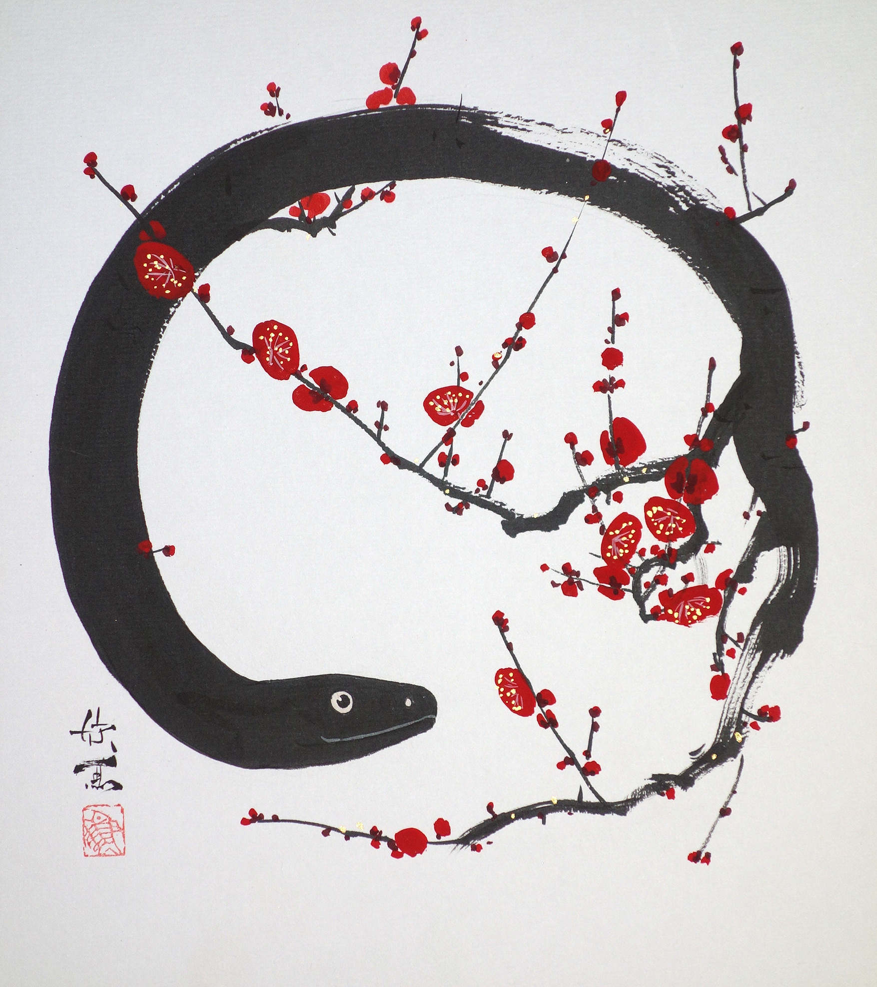 西村欣魚 ドラゴンズ 色紙