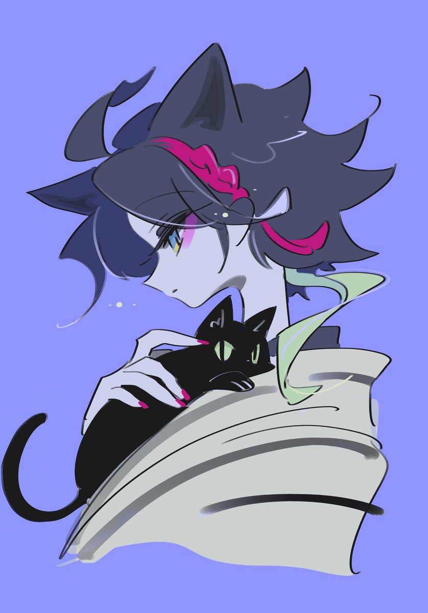 「寝る前落書き猫又さん 」|スーパー天才.PNGのイラスト
