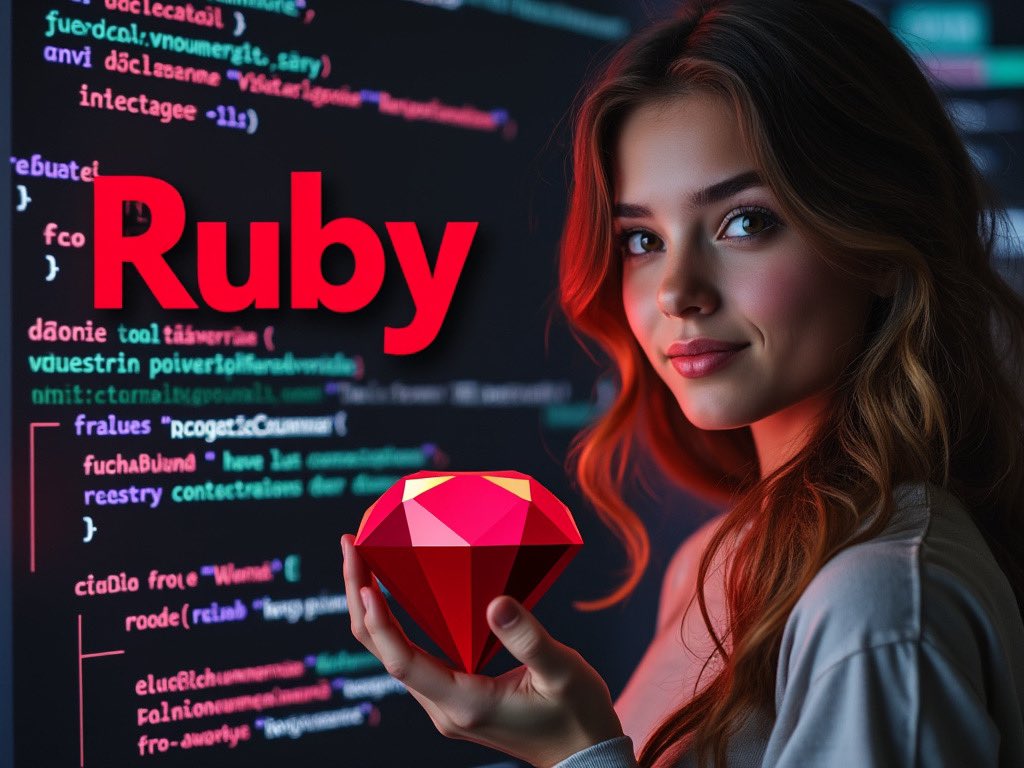 Xmax123456789Az's tweet image. “💎 One of the most beautiful ways to turn code into art: Ruby! Simple, elegant and powerful. With this language, you don&apos;t just write code, you create your own world. Ruby is the meeting point of beauty and intelligence! #RubyLang #CodingLife #DeveloperJourney