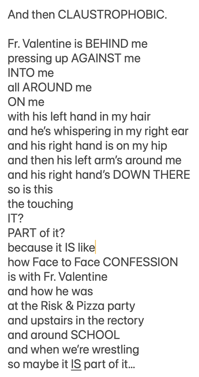 IvanDOesnot's tweet photo. The story of one of Donald Trump's survivors and his (at least) groping of her got me thinking about my own abuse at the hands of Fr. LeRoy Valentine, a Catholic priest, at Immacolata in St. Louis in the late 1970s.

Abuse WITNESSED &amp; BLIND-EYED by Father and now Cardinal Dolan. https://t.co/Y7OvqmasQw